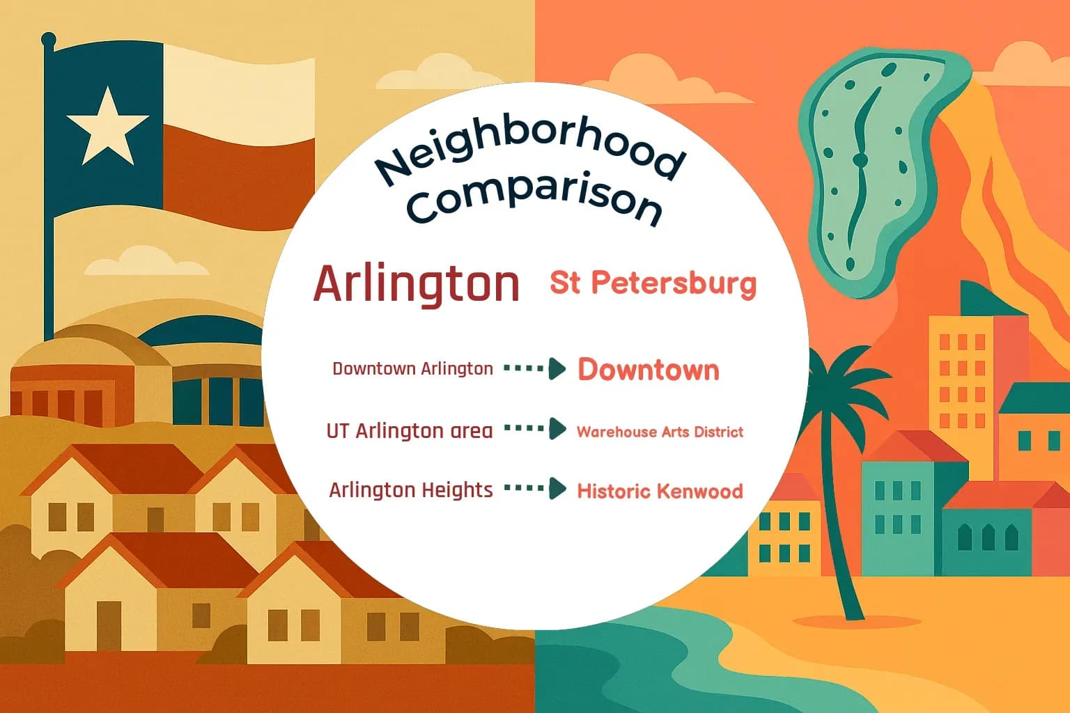 Arlington vs St. Petersburg Neighborhood Comparison
