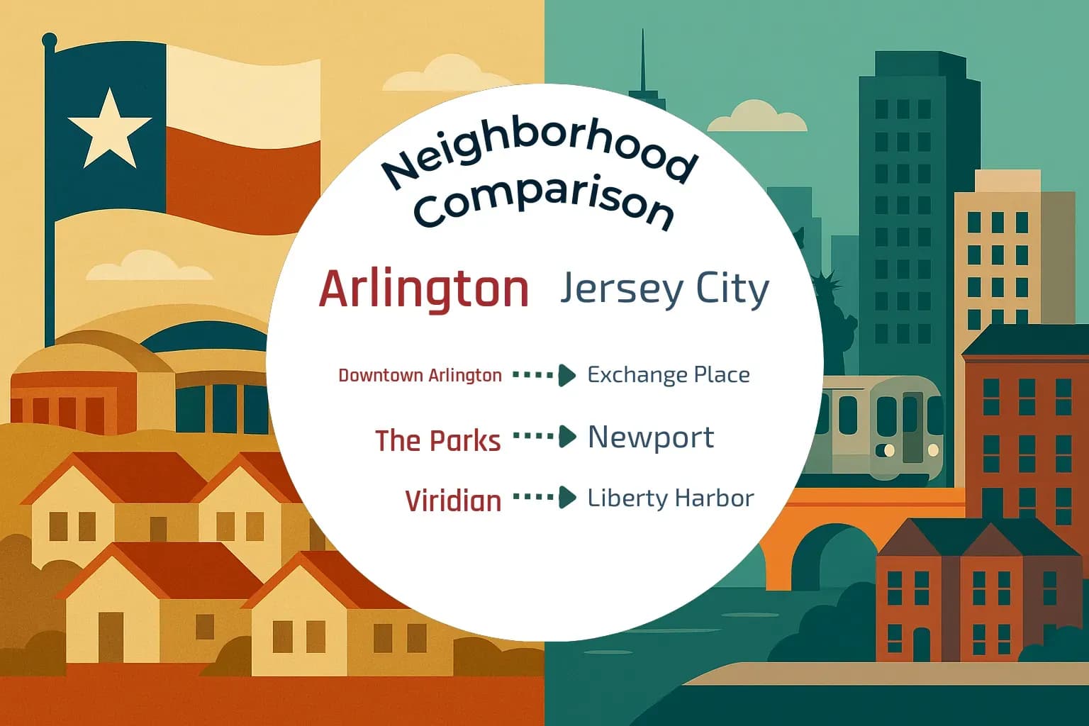 Arlington vs Jersey City Neighborhood Comparison