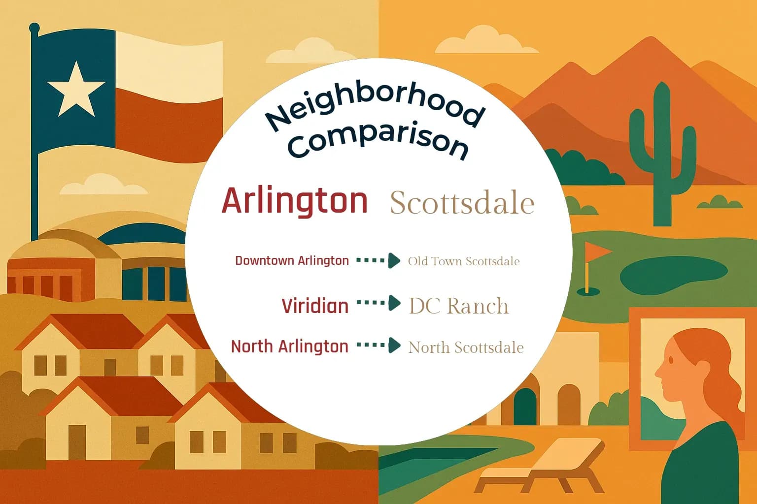Arlington vs Scottsdale Neighborhood Comparison
