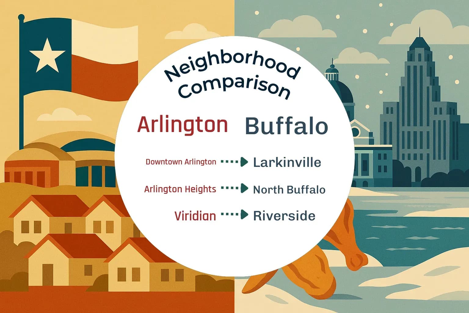 Arlington vs Buffalo Neighborhood Comparison