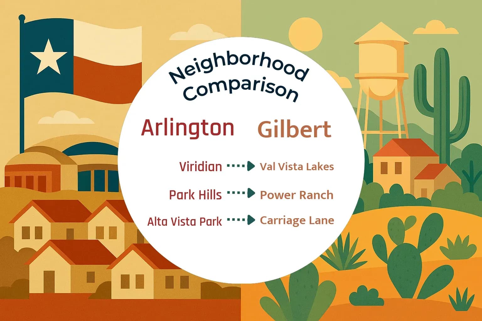 Arlington vs Gilbert Neighborhood Comparison
