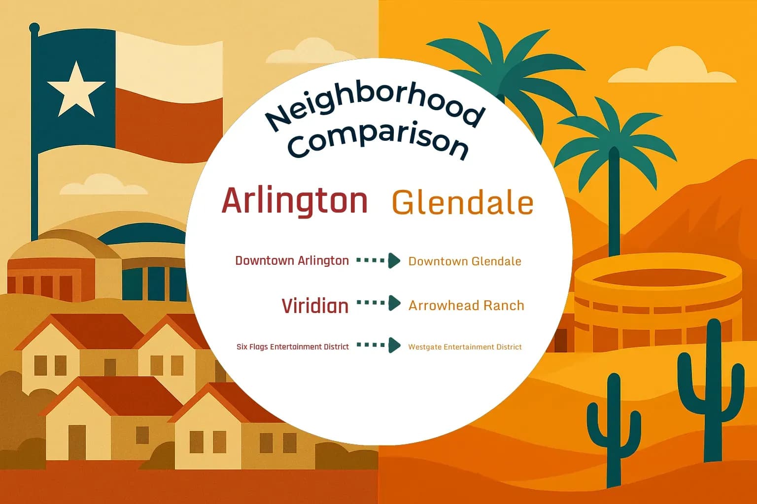 Arlington vs Glendale Neighborhood Comparison