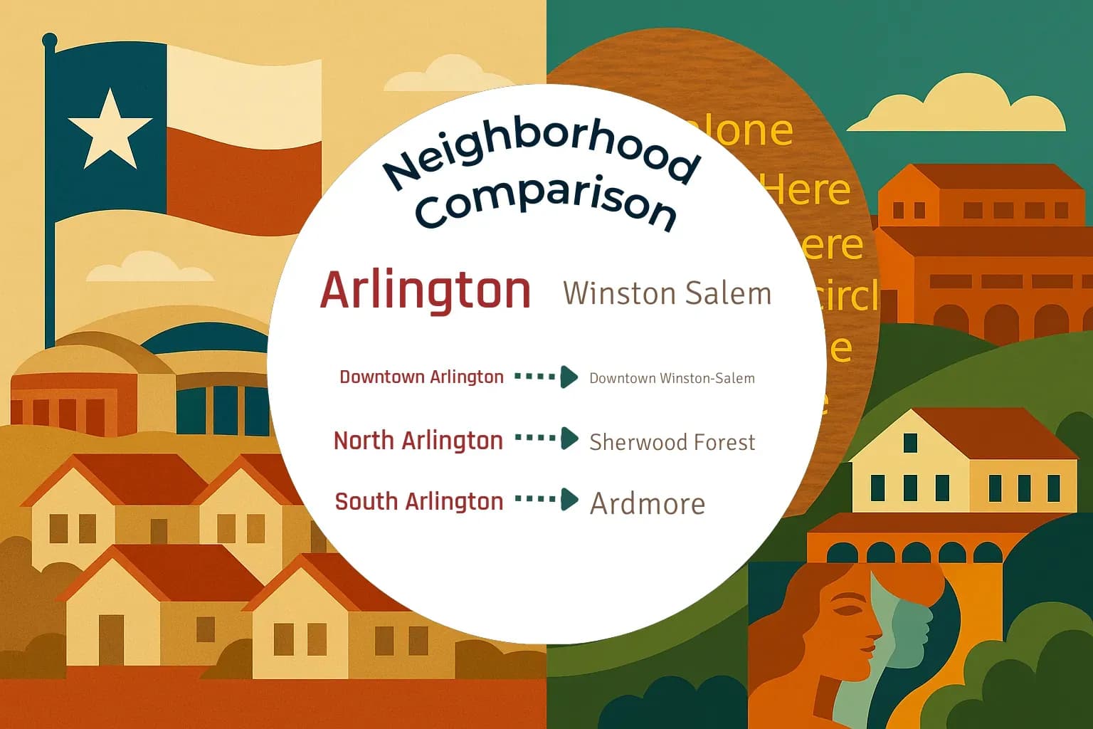 Arlington vs Winston Salem Neighborhood Comparison