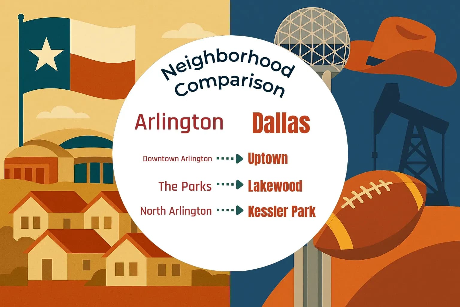 Arlington vs Dallas Neighborhood Comparison