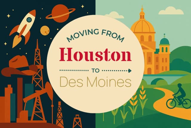 Moving from Houston to Des Moines