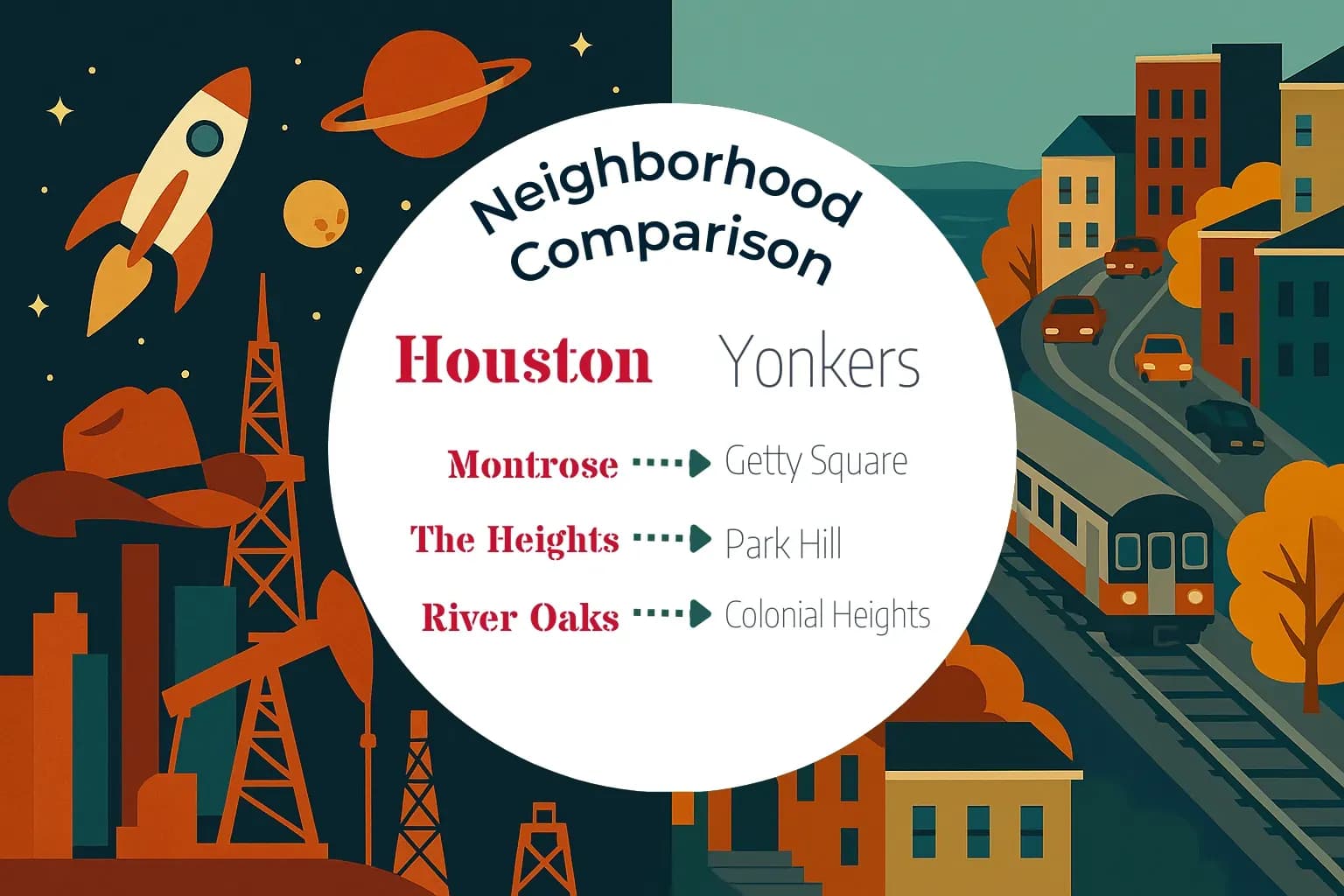 Houston vs Yonkers Neighborhood Comparison