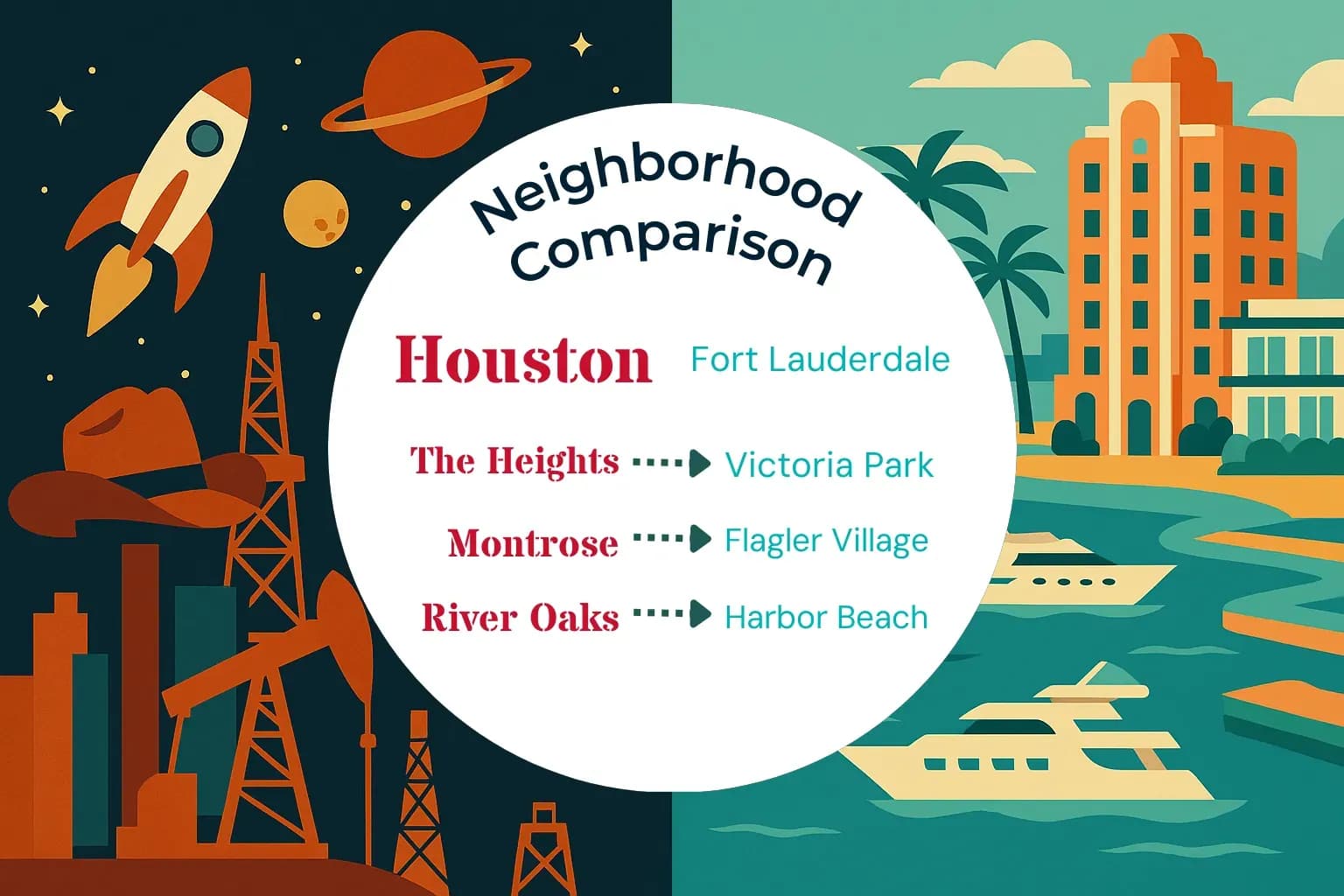 Houston vs Fort Lauderdale Neighborhood Comparison