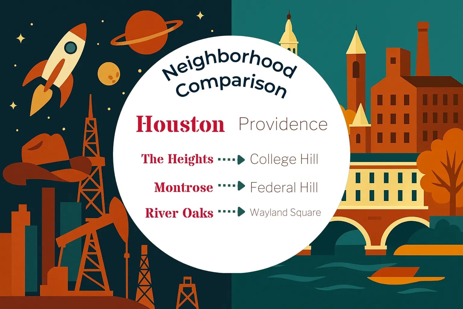 Houston vs Providence Neighborhood Comparison
