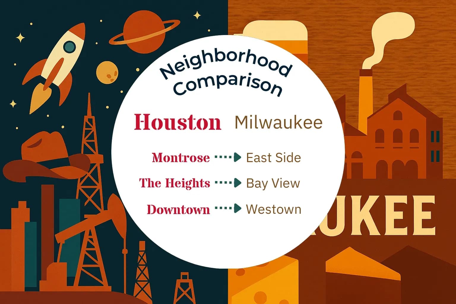 Houston vs Milwaukee Neighborhood Comparison