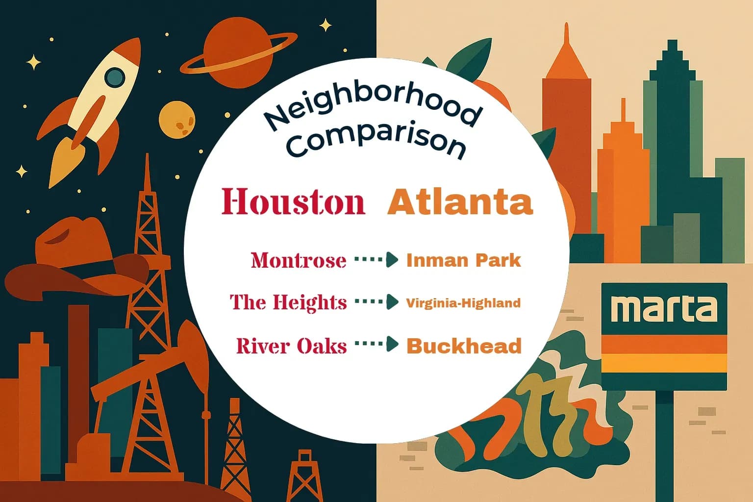 Houston vs Atlanta Neighborhood Comparison