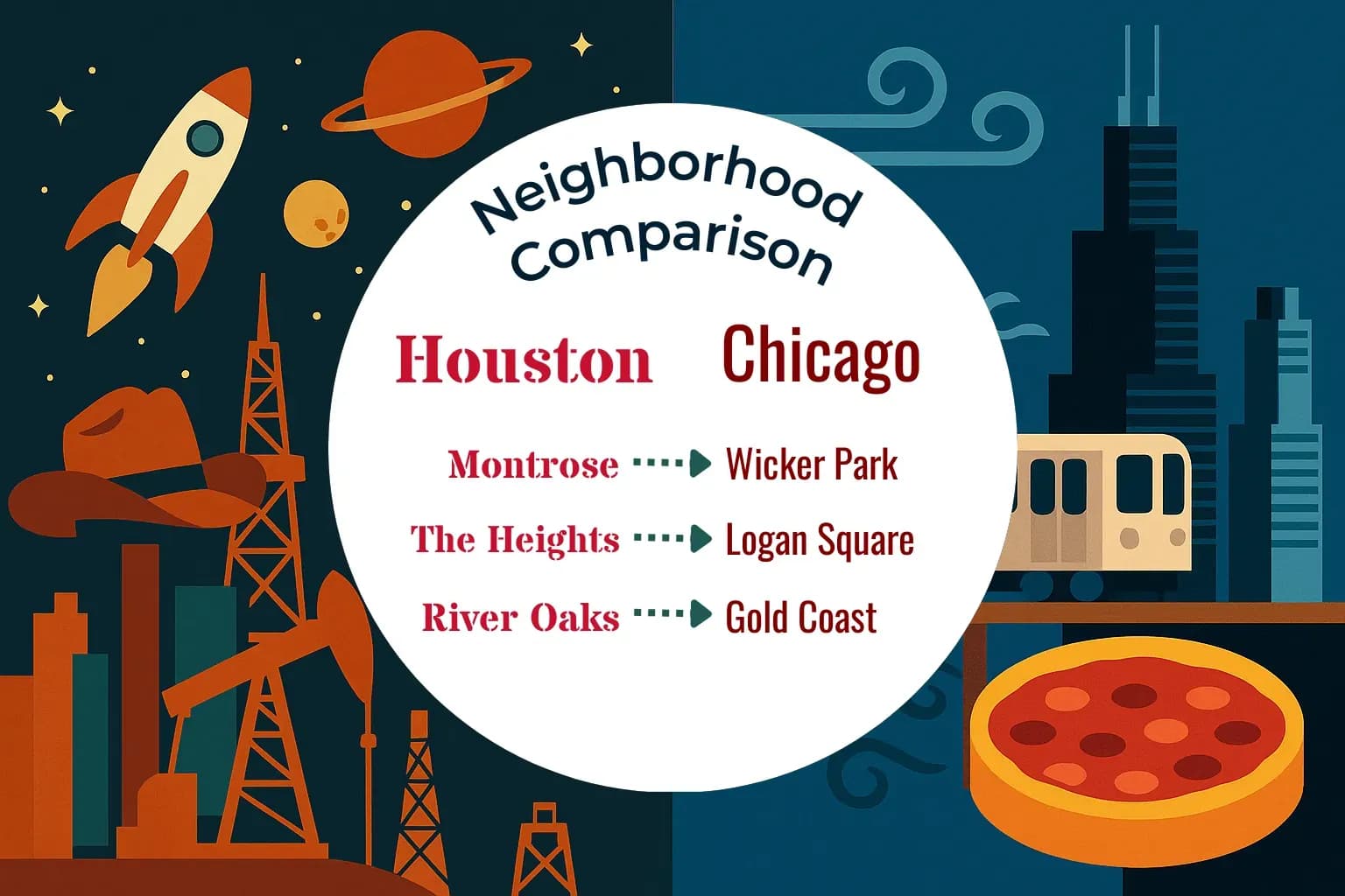 Houston vs Chicago Neighborhood Comparison