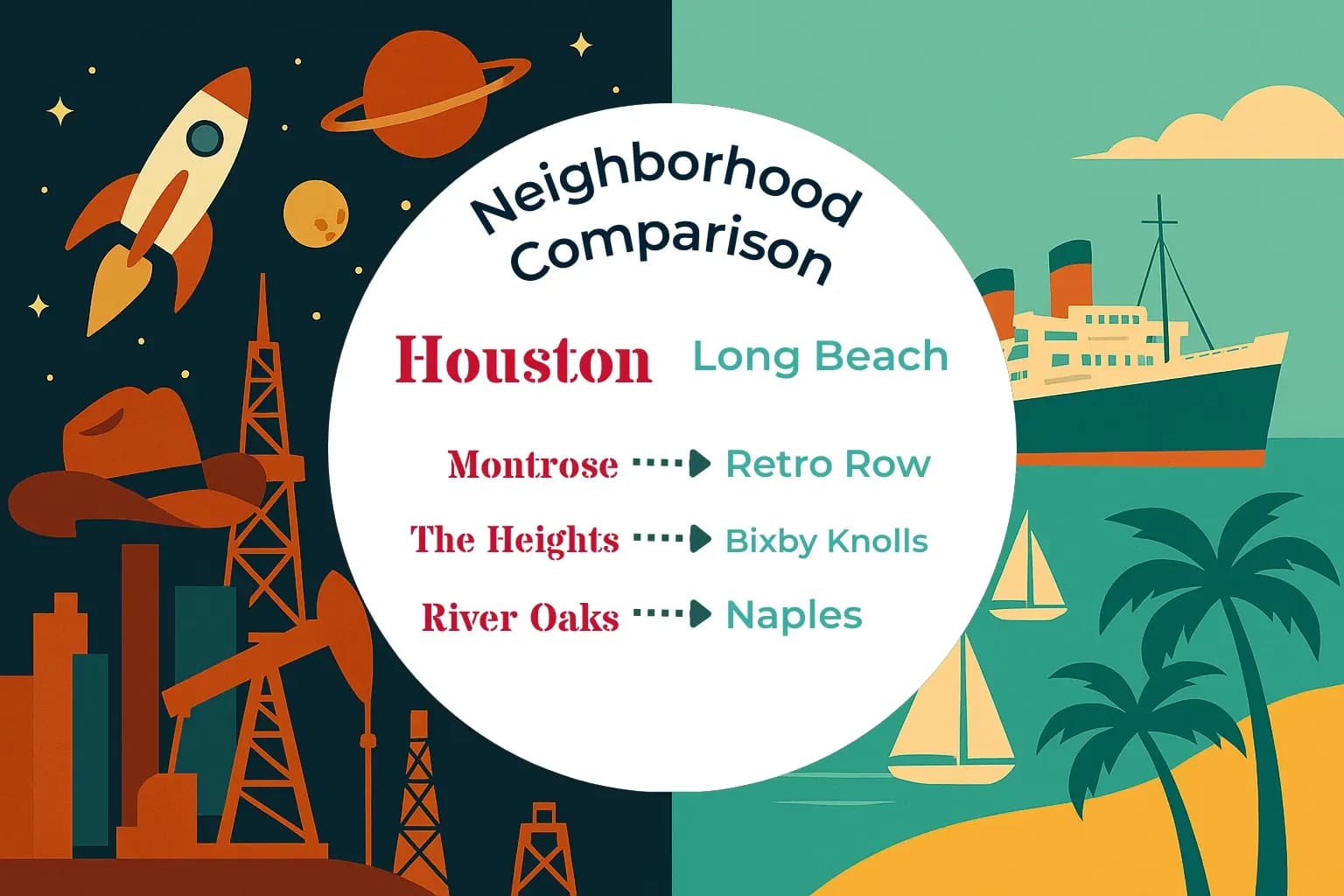 Houston vs Long Beach Neighborhood Comparison