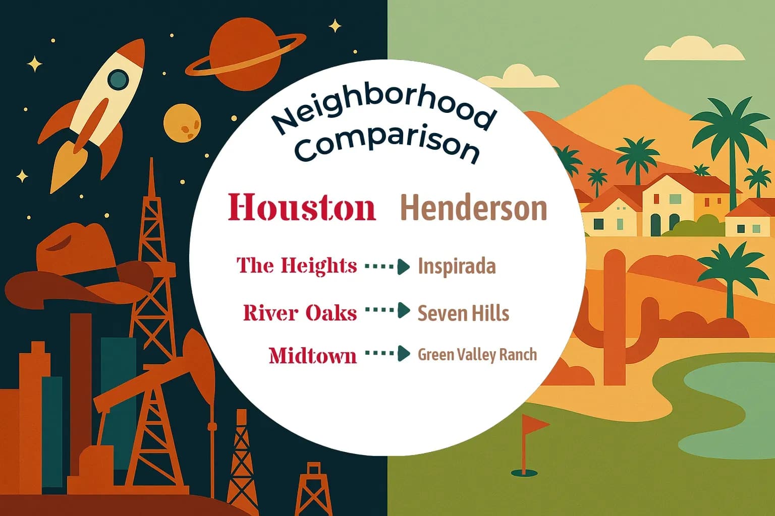 Houston vs Henderson Neighborhood Comparison