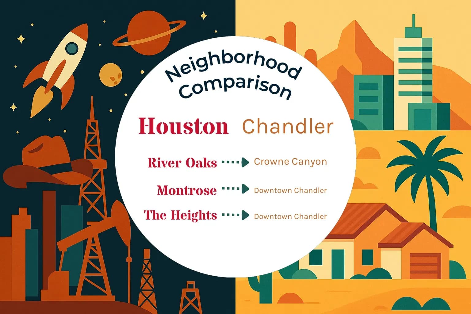 Houston vs Chandler Neighborhood Comparison