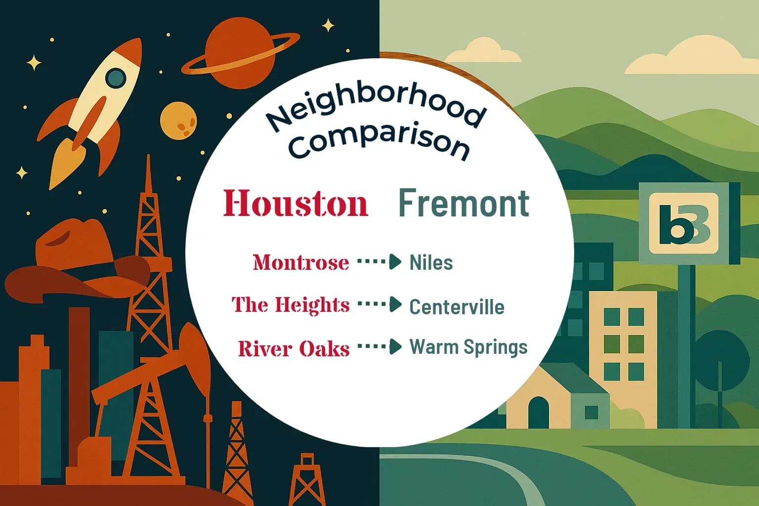 Houston vs Fremont Neighborhood Comparison