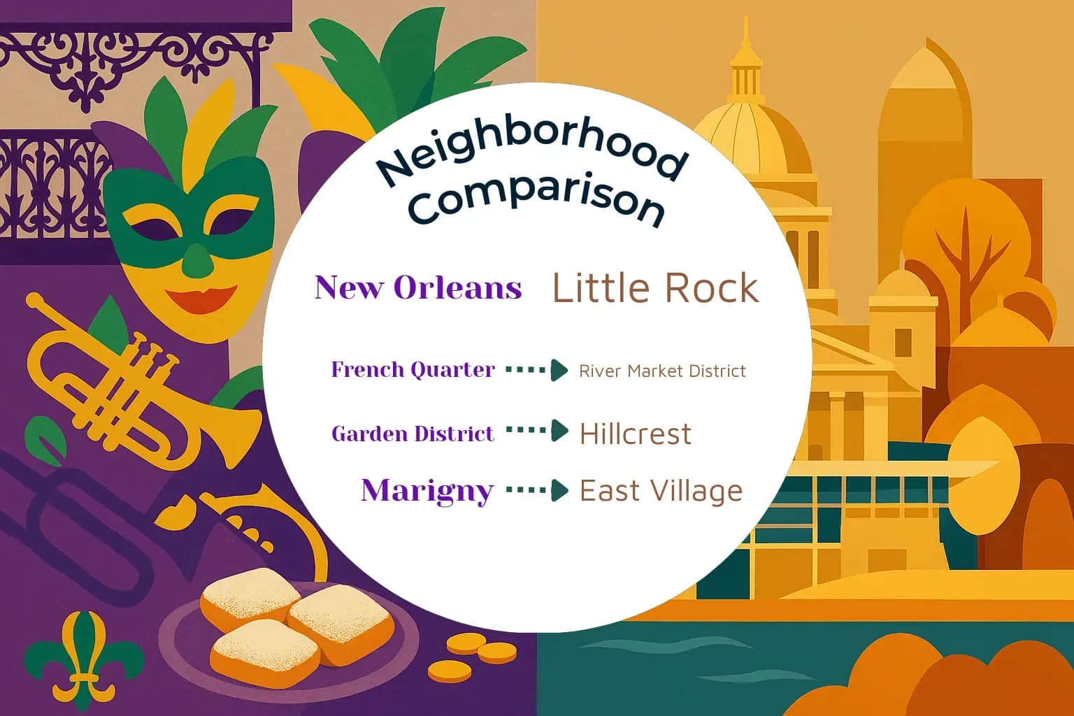 New Orleans vs Little Rock Neighborhood Comparison