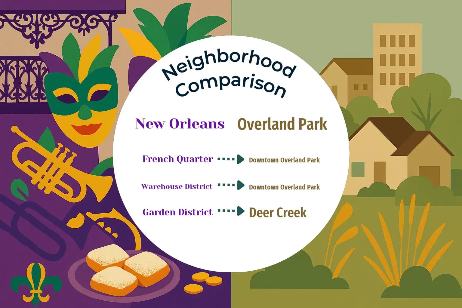 New Orleans vs Overland Park Neighborhood Comparison