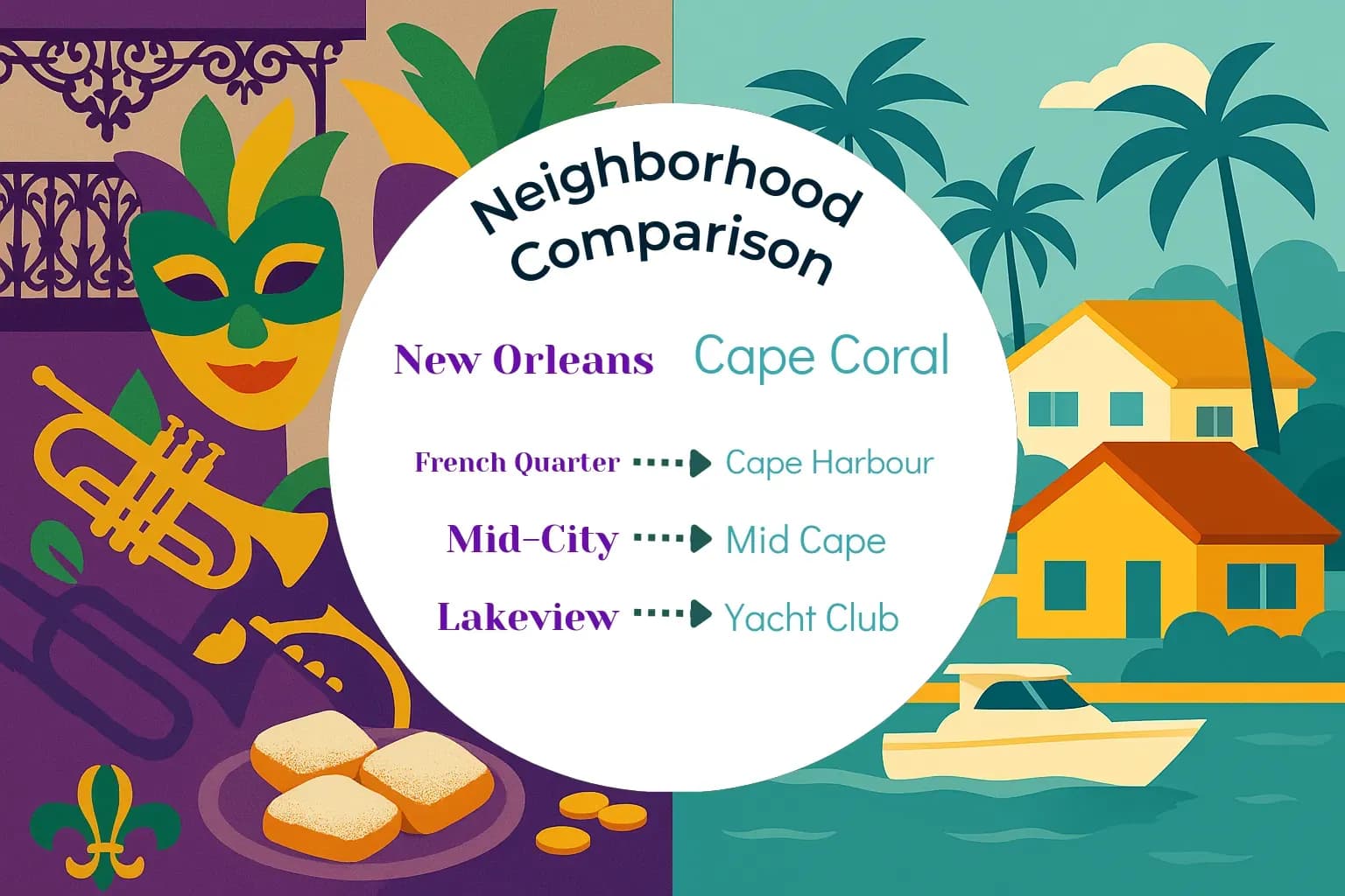 New Orleans vs Cape Coral Neighborhood Comparison