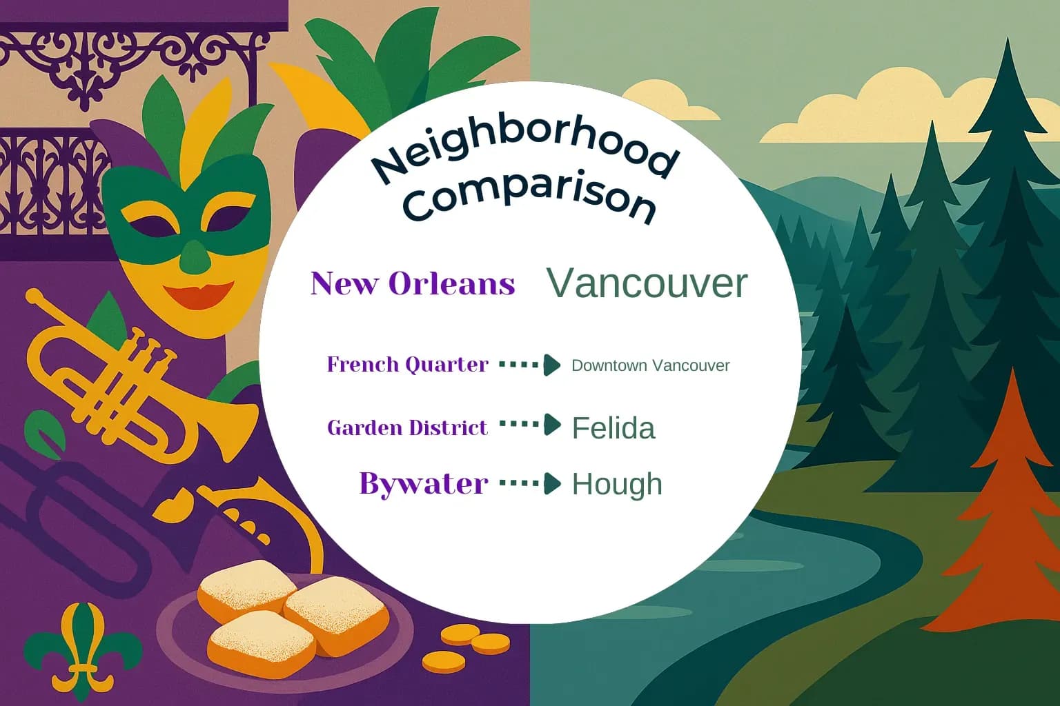 New Orleans vs Vancouver Neighborhood Comparison