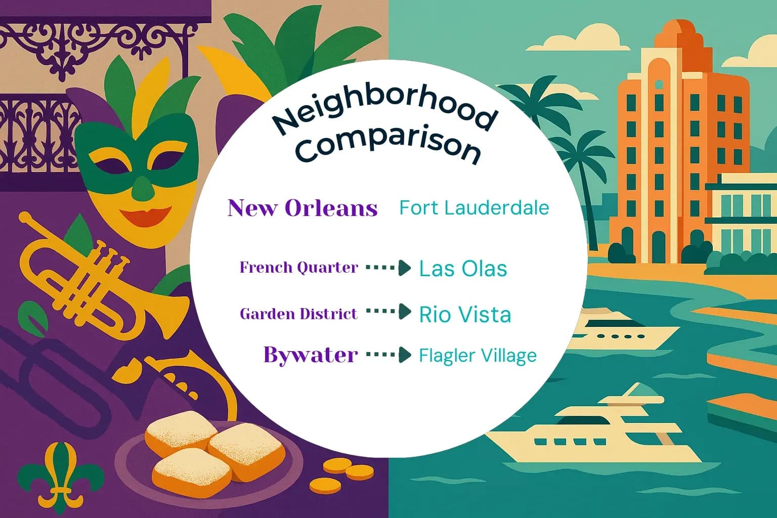 New Orleans vs Fort Lauderdale Neighborhood Comparison