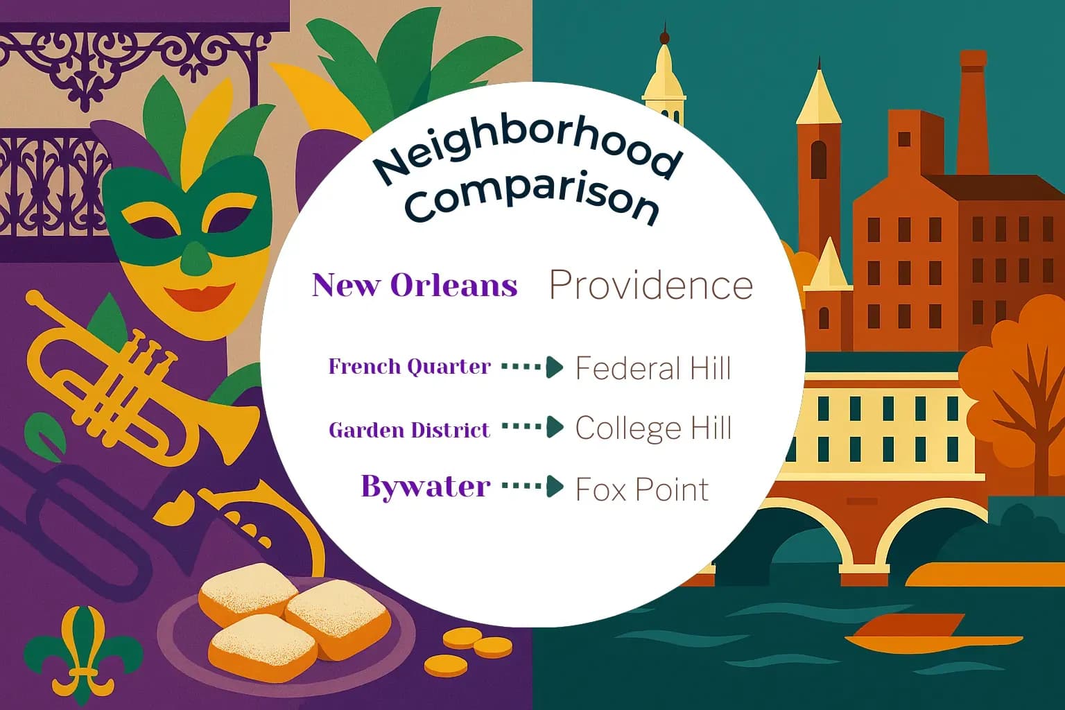 New Orleans vs Providence Neighborhood Comparison