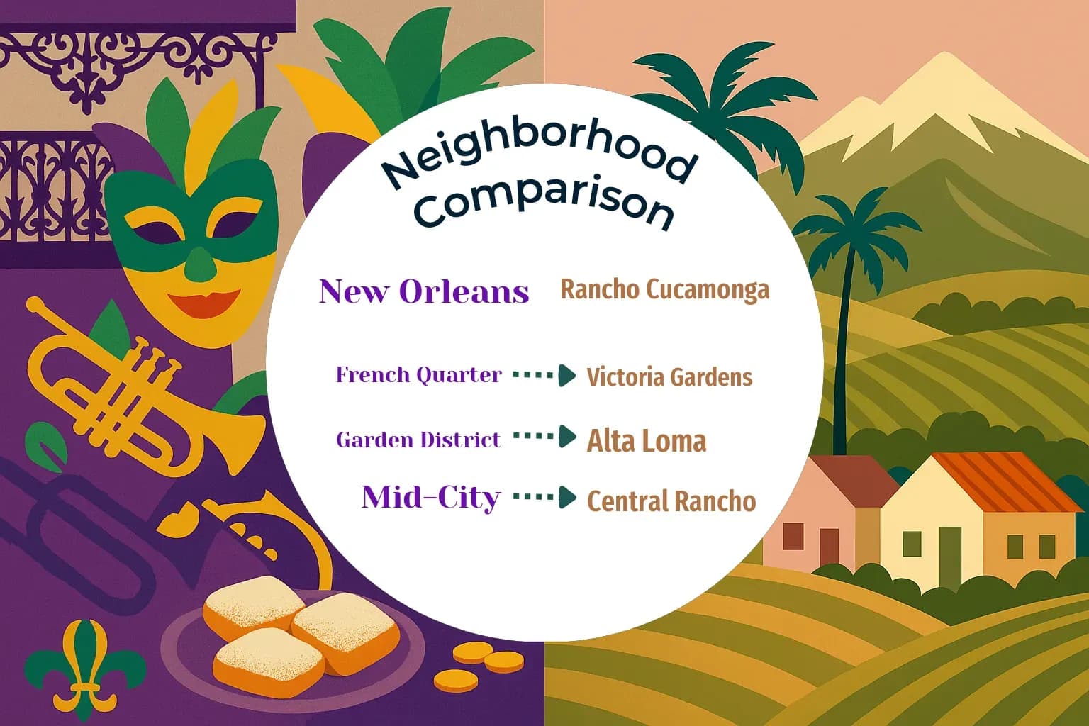 New Orleans vs Rancho Cucamonga Neighborhood Comparison