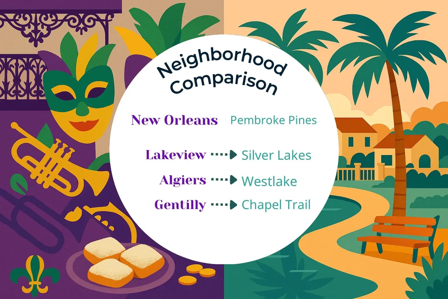 New Orleans vs Pembroke Pines Neighborhood Comparison