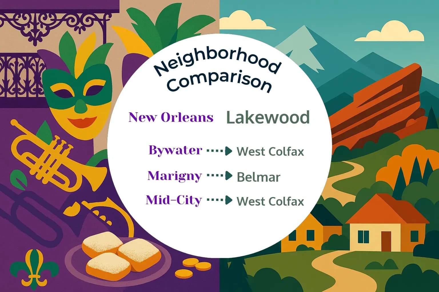 New Orleans vs Lakewood Neighborhood Comparison
