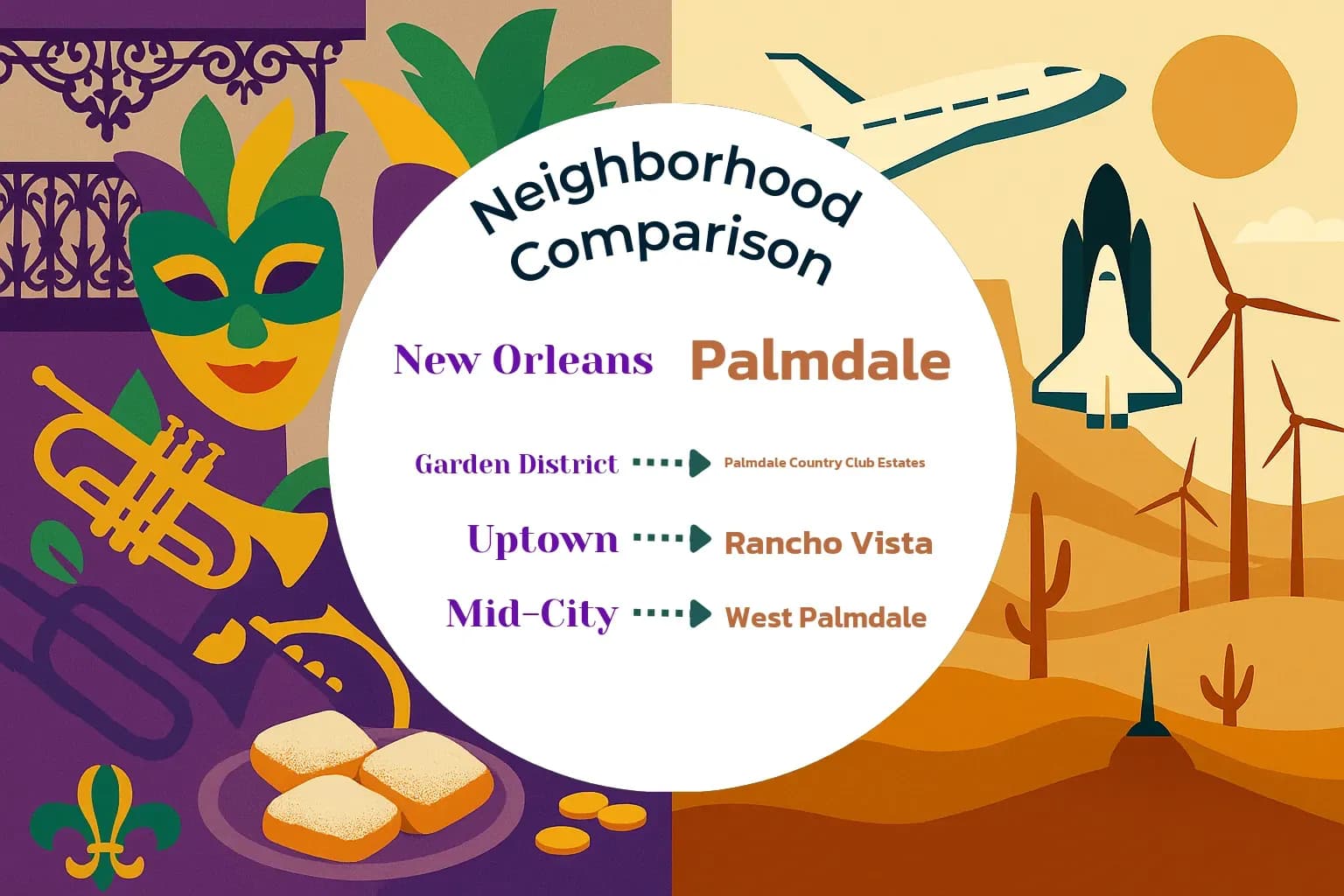 New Orleans vs Palmdale Neighborhood Comparison