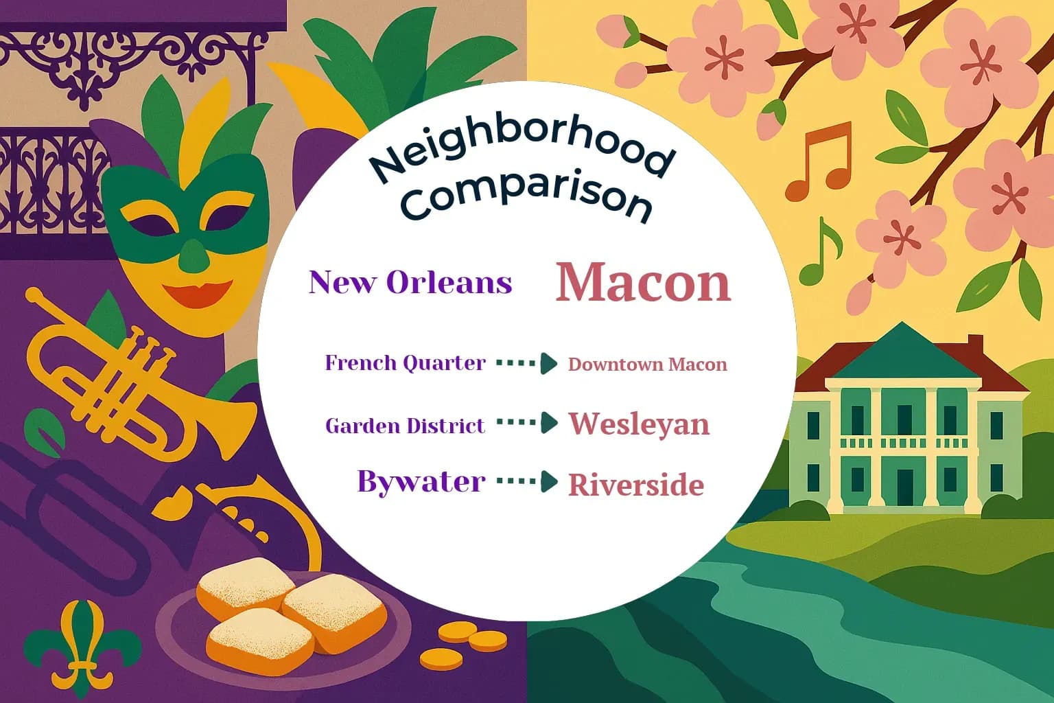 New Orleans vs Macon Neighborhood Comparison
