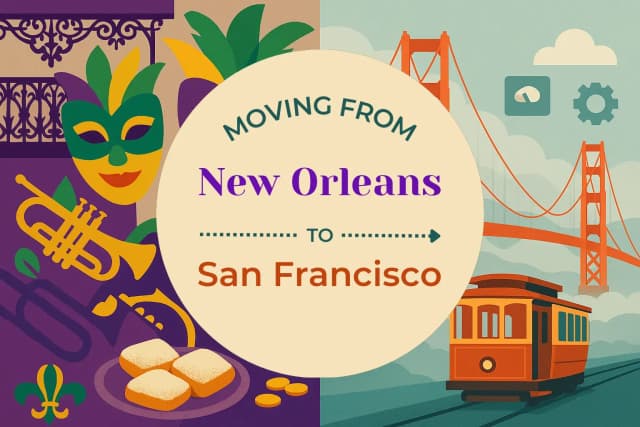 Moving from New Orleans to San Francisco
