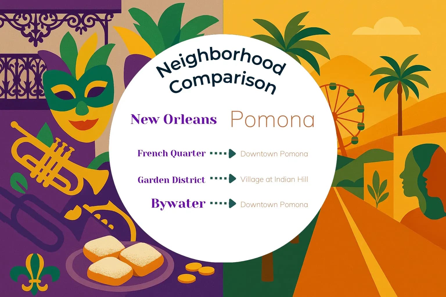 New Orleans vs Pomona Neighborhood Comparison