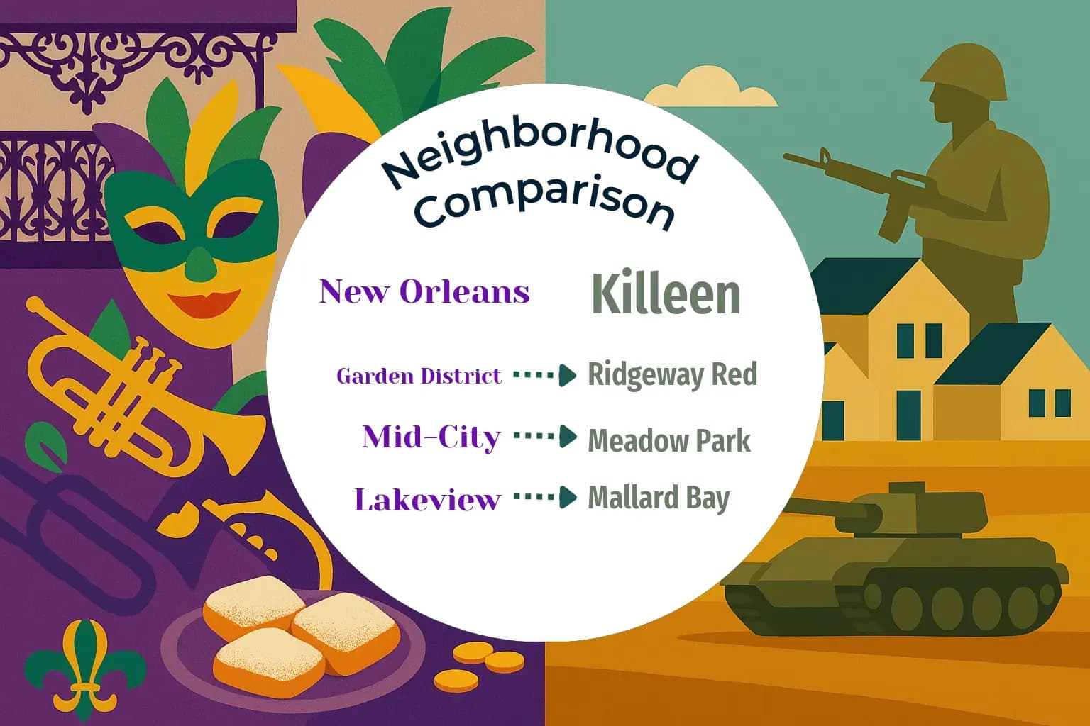 New Orleans vs Killeen Neighborhood Comparison