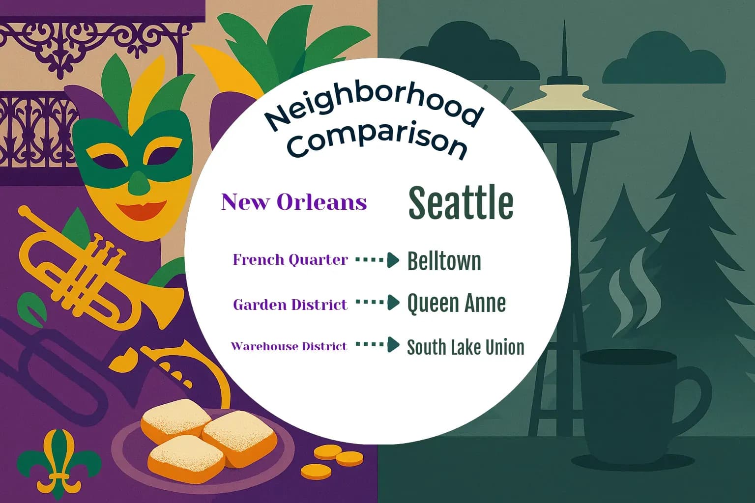 New Orleans vs Seattle Neighborhood Comparison