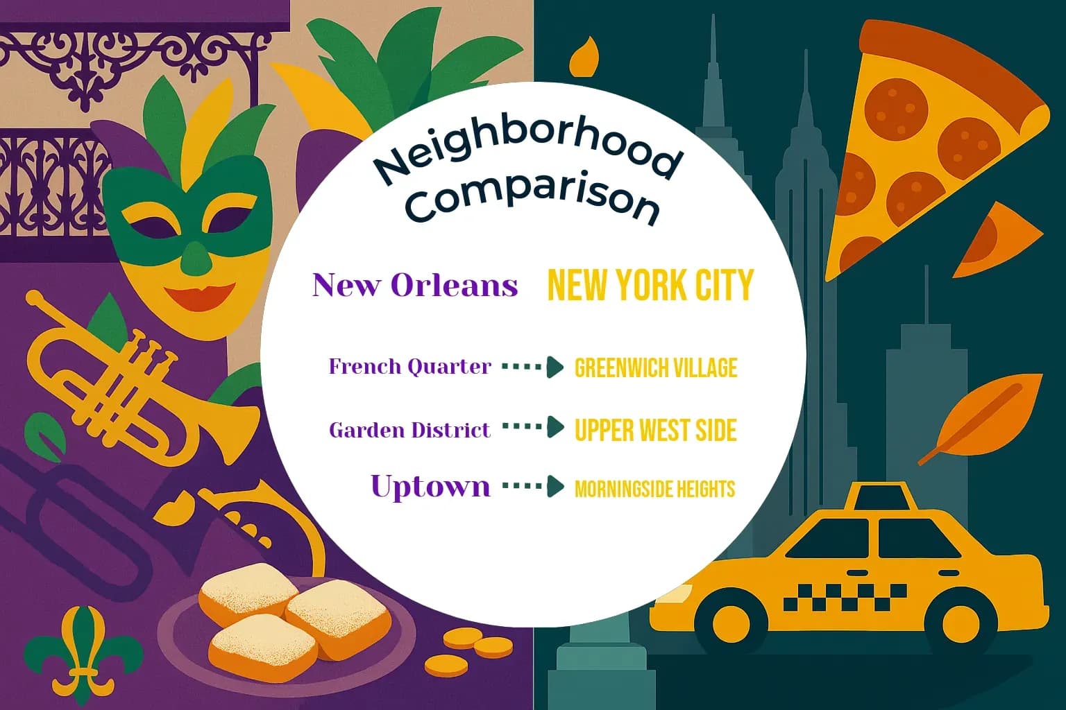 New Orleans vs New York City Neighborhood Comparison