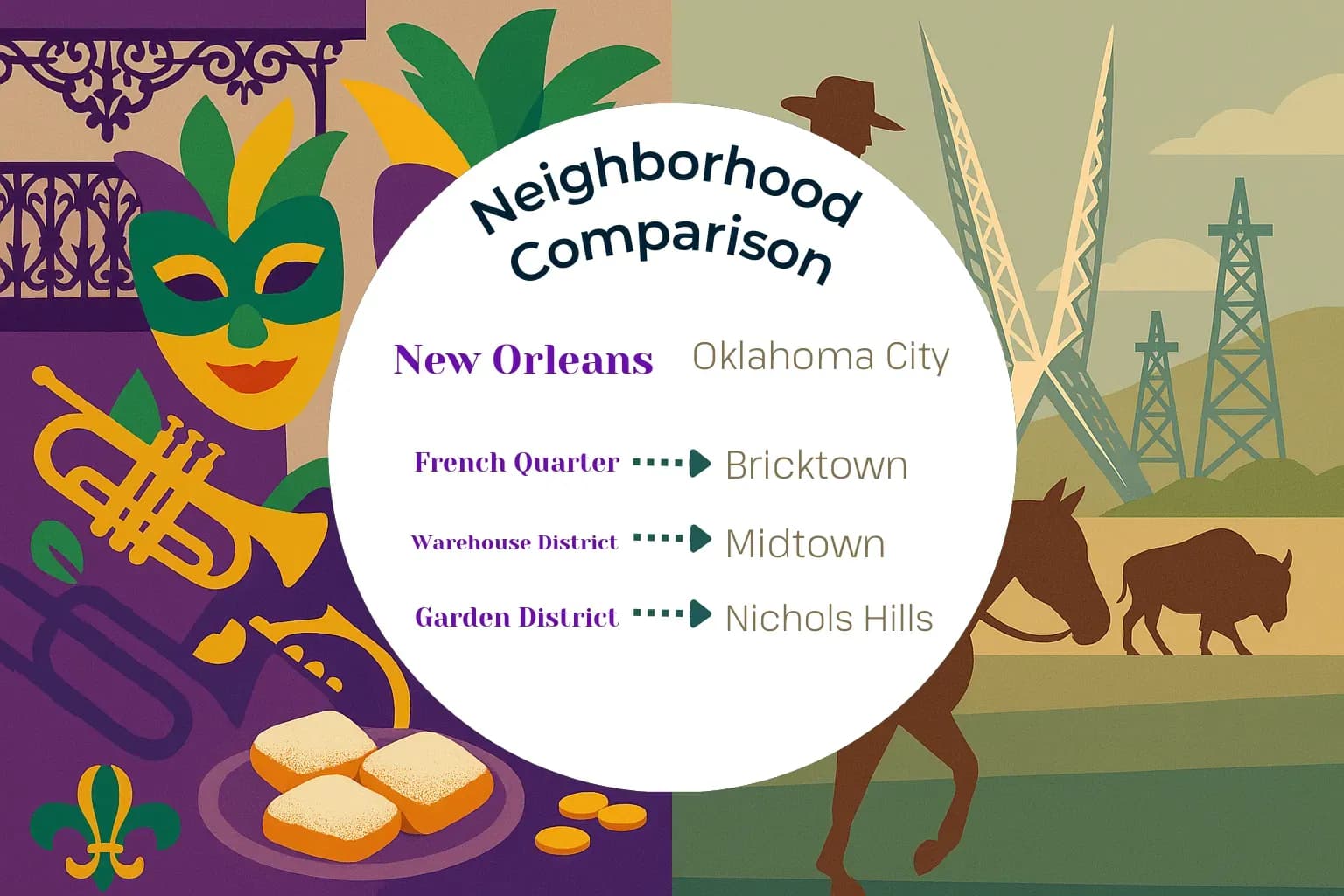 New Orleans vs Oklahoma City Neighborhood Comparison