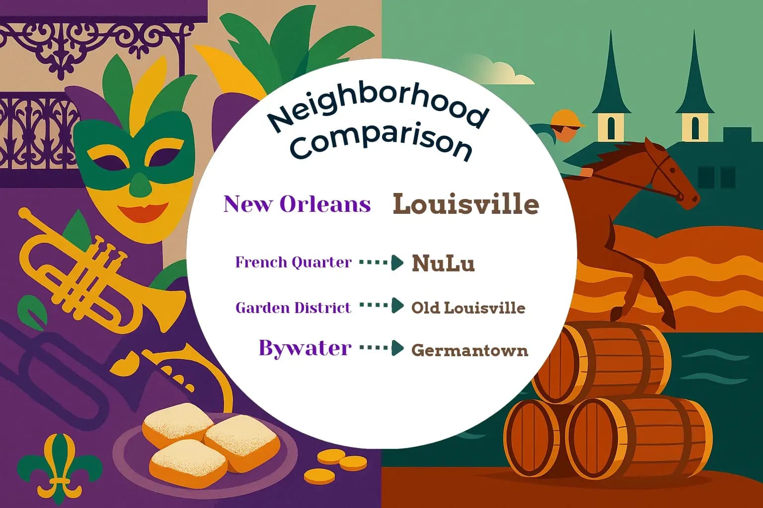 New Orleans vs Louisville Neighborhood Comparison