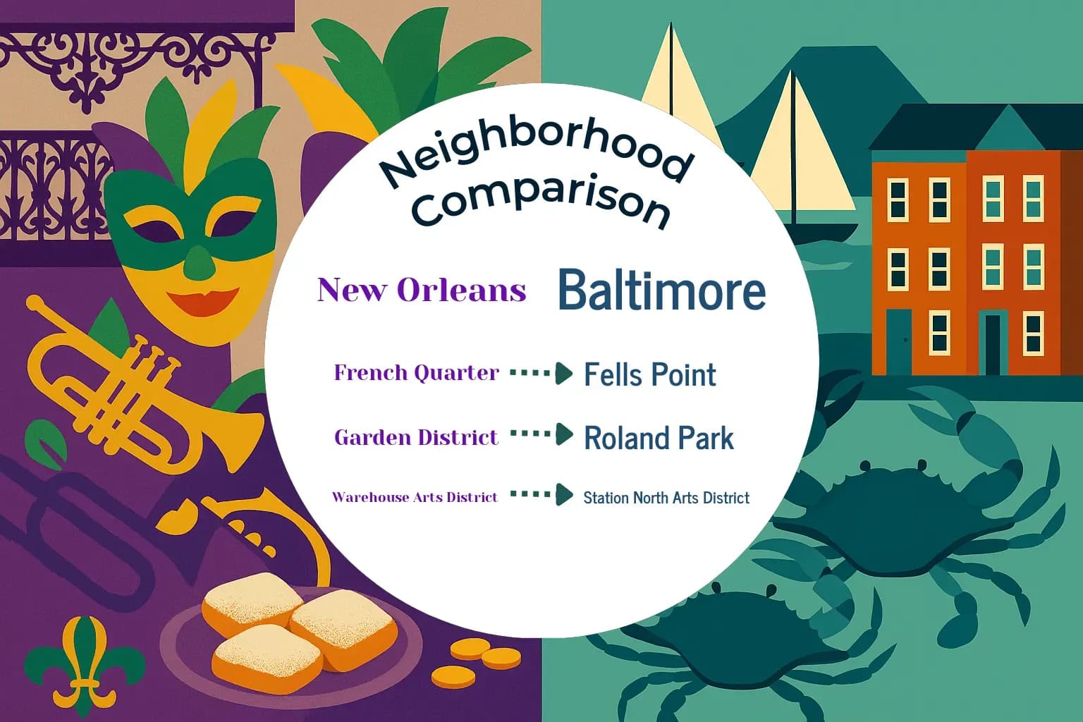New Orleans vs Baltimore Neighborhood Comparison