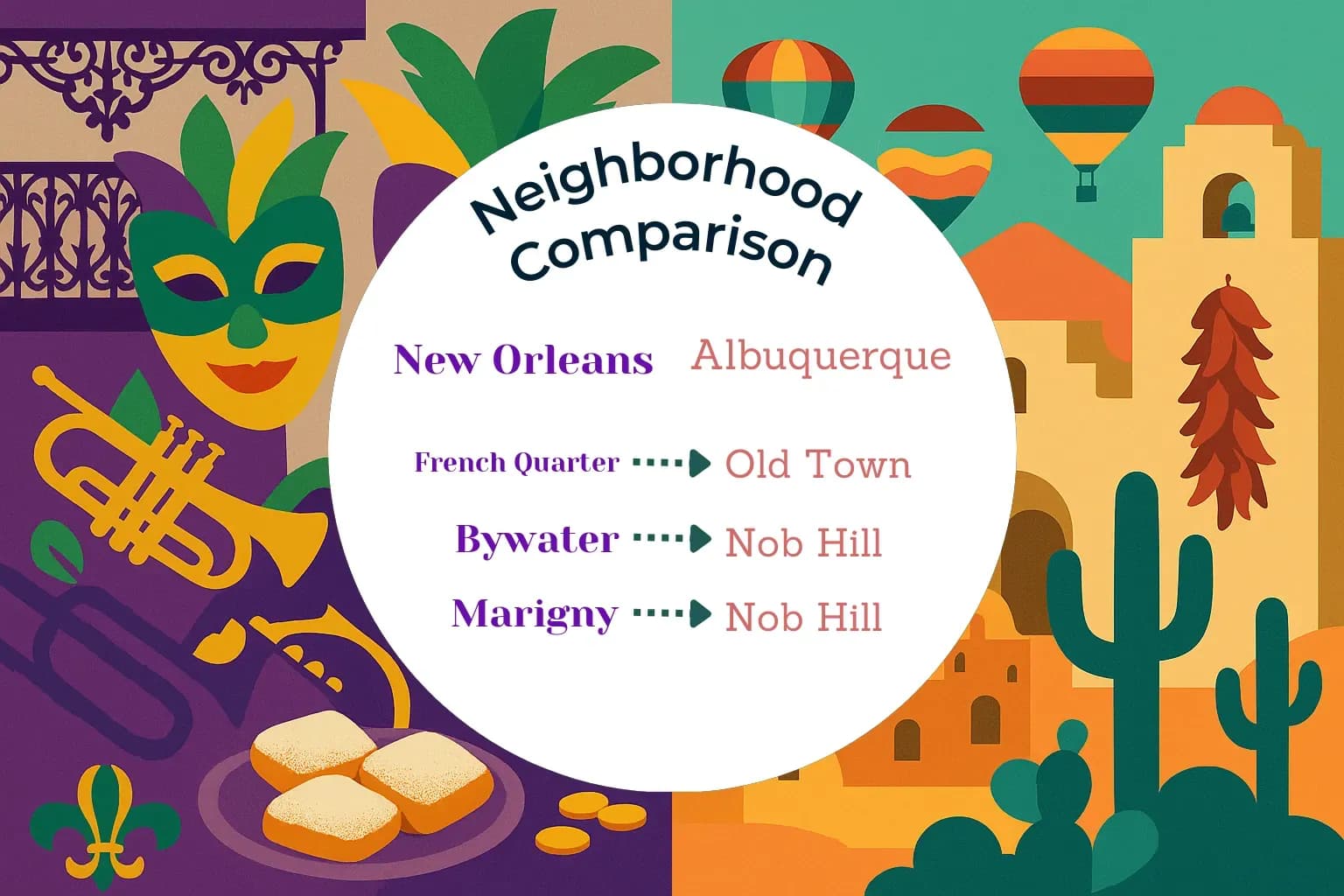 New Orleans vs Albuquerque Neighborhood Comparison