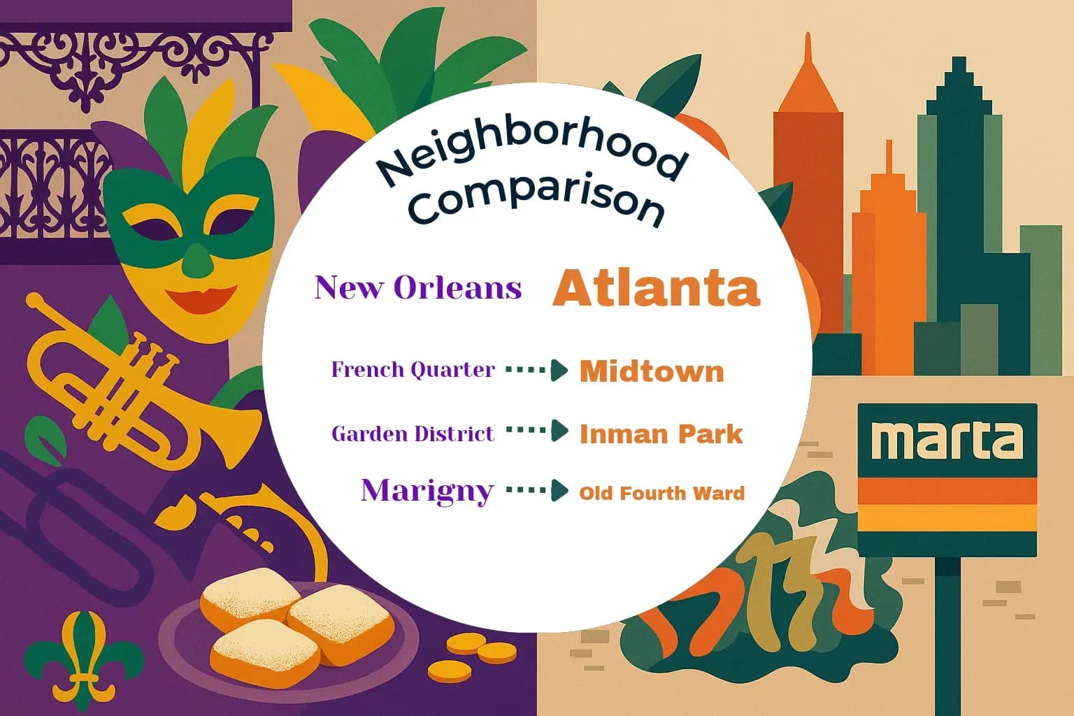 New Orleans vs Atlanta Neighborhood Comparison