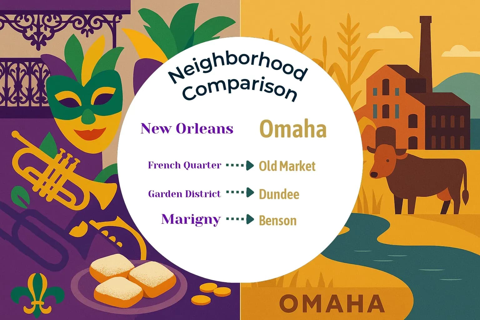 New Orleans vs Omaha Neighborhood Comparison
