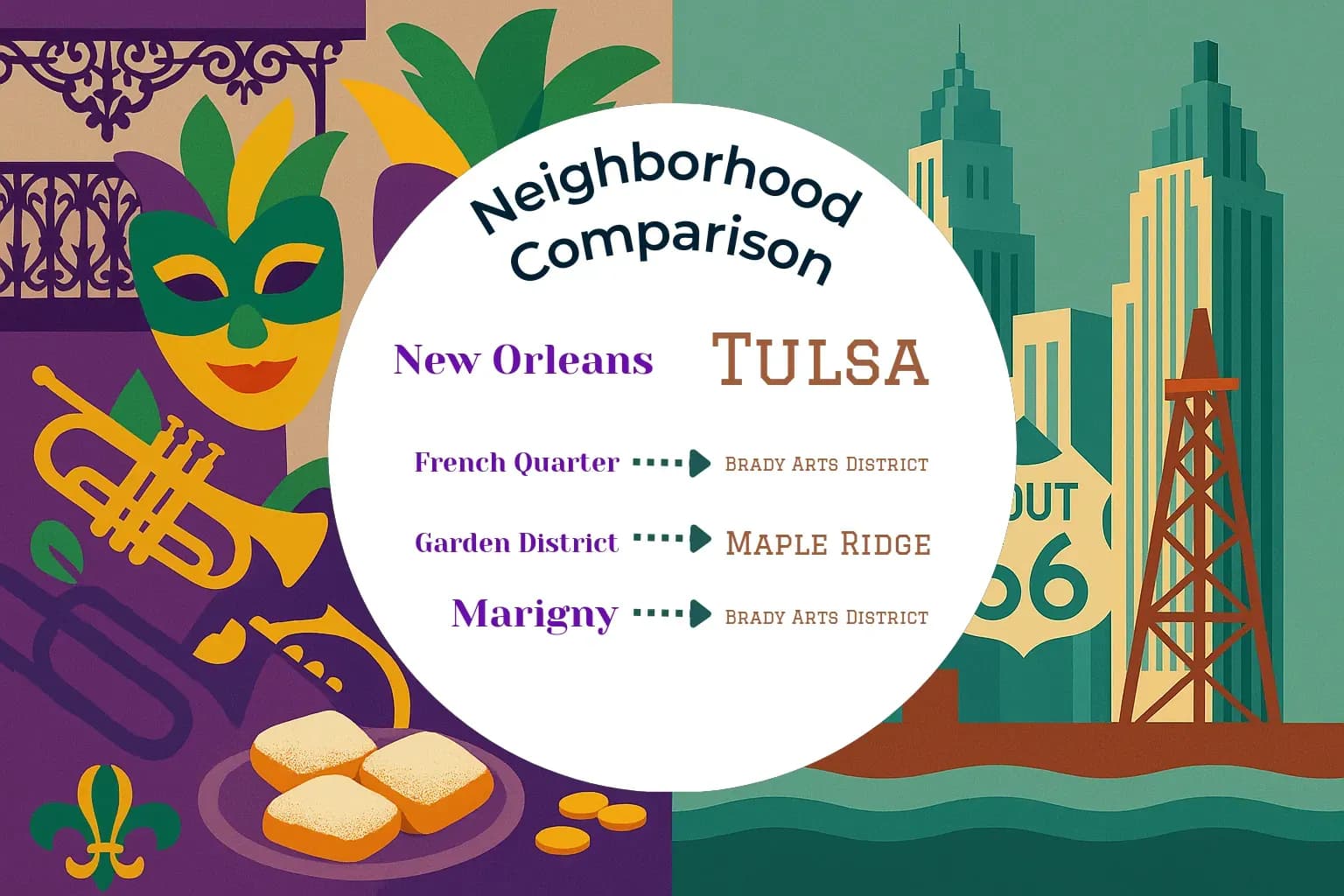 New Orleans vs Tulsa Neighborhood Comparison