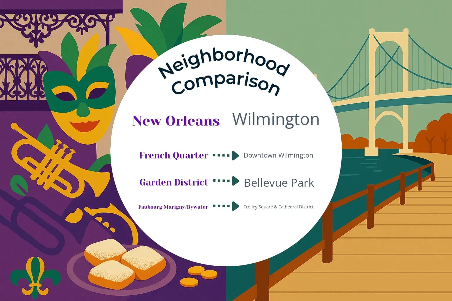 New Orleans vs Wilmington Neighborhood Comparison