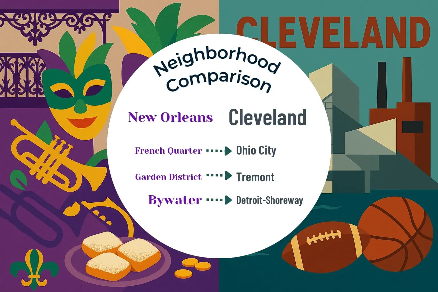 New Orleans vs Cleveland Neighborhood Comparison