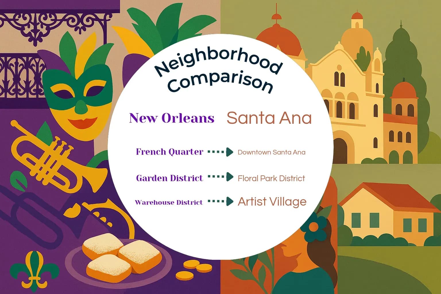 New Orleans vs Santa Ana Neighborhood Comparison