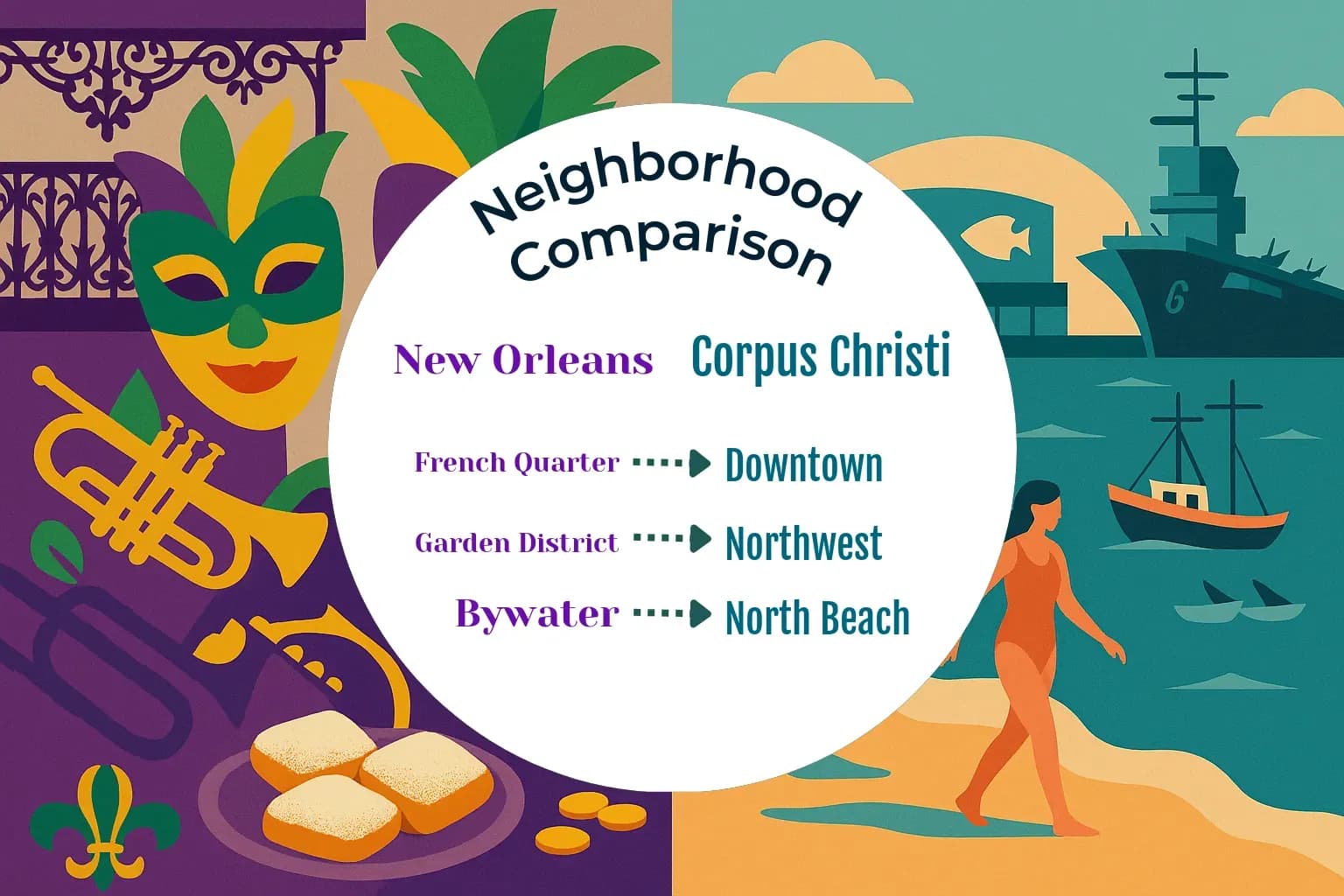 New Orleans vs Corpus Christi Neighborhood Comparison