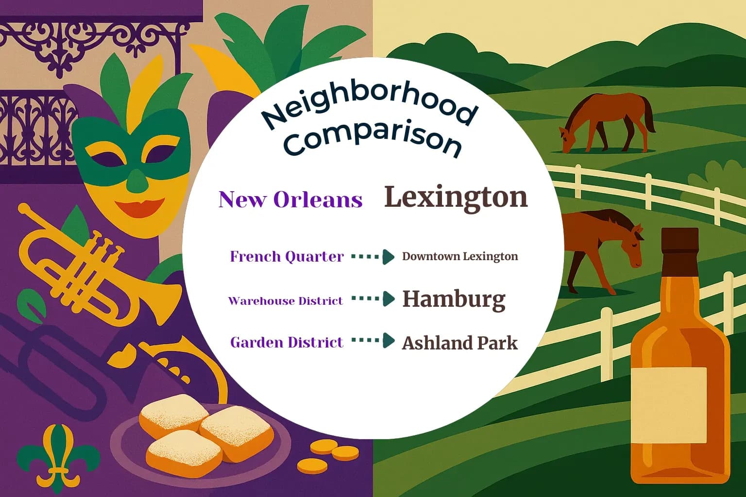 New Orleans vs Lexington Neighborhood Comparison