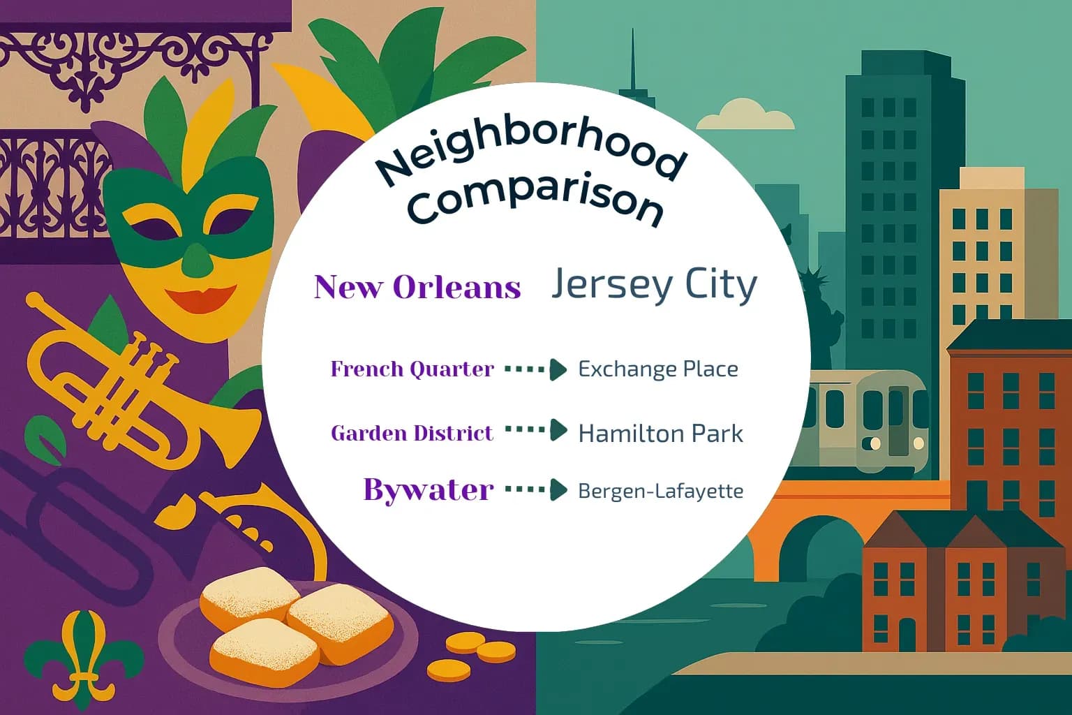 New Orleans vs Jersey City Neighborhood Comparison
