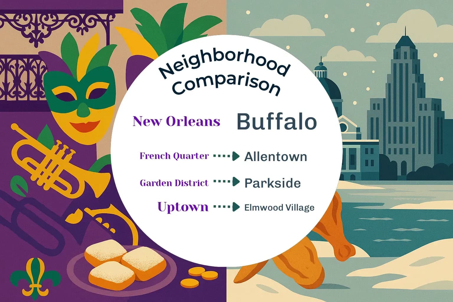 New Orleans vs Buffalo Neighborhood Comparison