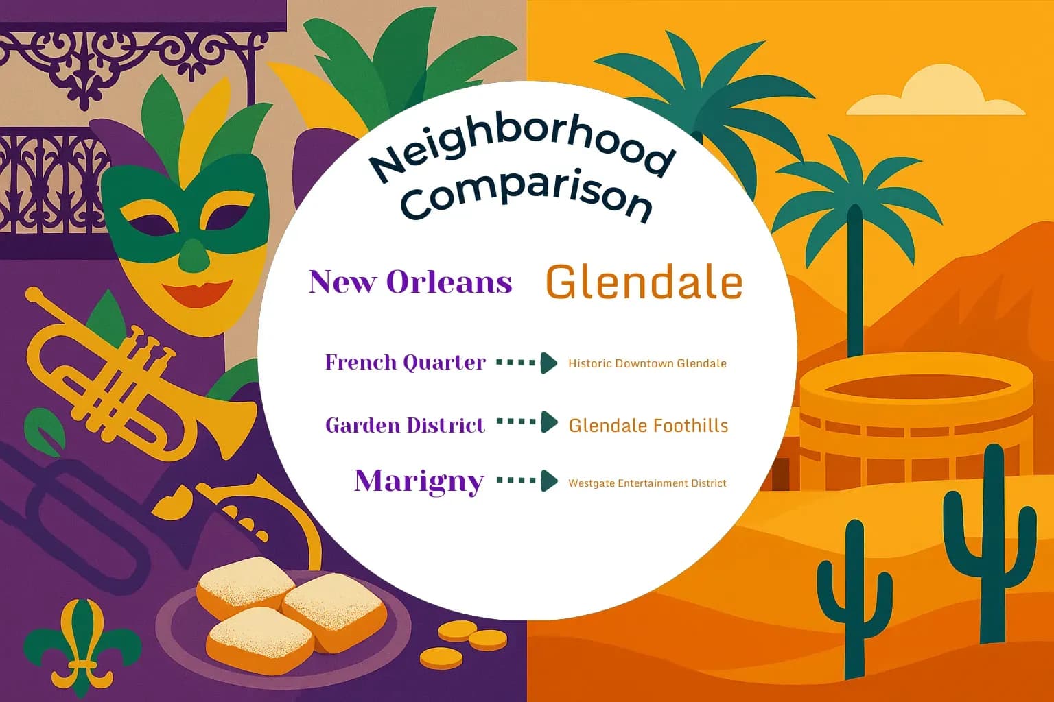New Orleans vs Glendale Neighborhood Comparison